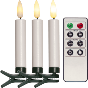 Flamme 10LED Vert De Star Trading - Les lumi&egrave;res 3D offrent un rendu r&eacute;aliste et une belle luminosit&eacute;.