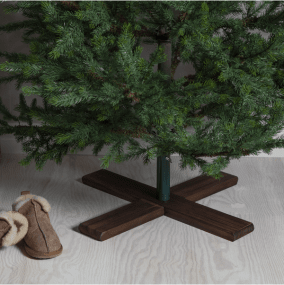 Support Pour Sapin De Noël Granig Brun De Star Trading - Support de sapin de No&euml;l pour arbres artificiels avec base en bois.