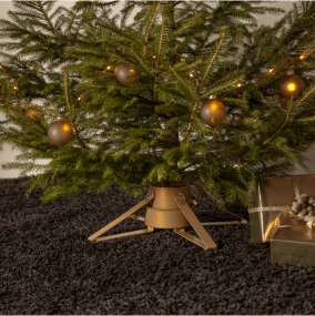 Support Pour Sapin De Noël Granig Or De Star Trading - Support de sapin de No&euml;l en m&eacute;tal dor&eacute; dans un style plus moderne.