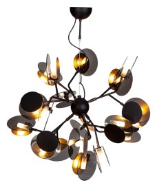 Turno Ø80 Noir suspension De By Rydéns - Ou pourquoi ne pas placer le plafonnier Turno au-dessus de la table à manger ou de la table basse ?