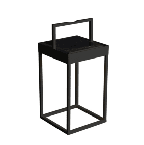 Portofino 30cm Noir lampe solaire De Konstsmide - La lampe dispose d'un variateur permettant de régler la luminosité et la température de couleur.