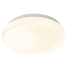 Outdoor Essential 25cm Blanc De Osram - Avec un indice de protection IP44, il est r&eacute;sistant &agrave; l'humidit&eacute; et &agrave; la poussi&egrave;re, ce qui le rend parfait pour les salles de bains, les couloirs, les cuisines ou les espaces ext&eacute;rieurs abrit&eacute;s.