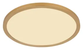 Sapana Ø42 Laiton lampe de salle de bain De Globo Lighting - Lampan &auml;r tillverkad av matt m&auml;ssingsf&auml;rgad och vit plast, vilket ger ett mjukt och bl&auml;ndfritt ljus.