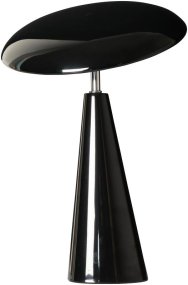 Audrey 33cm Noir portable De Eja - Audrey trouve parfaitement sa place sur une table basse, une table de chevet ou un rebord de fenêtre.