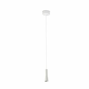 Nina Ø4 Blanc suspension De Faro Barcelona - Nina est une suspension blanche &agrave; technologie LED int&eacute;gr&eacute;e au design &eacute;l&eacute;gant et minimaliste.