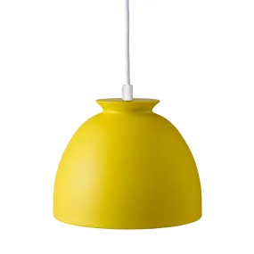 Bloom Ø23 Jaune suspension De Superliving - Avec des formes douces et un design simple, cette lampe s'intègre parfaitement au-dessus de la table de cuisine ou de salle à manger.