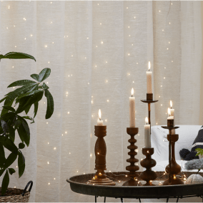 Rideau Lumineux Dew Drop 1m Argent De Star Trading - Magnifique n&oelig;ud d&eacute;coratif avec gouttes de ros&eacute;e pour une utilisation en int&eacute;rieur.