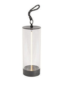 Edison 24cm Anthracite De Konstsmide - La poignée vous permet d'utiliser facilement Edison comme lanterne suspendue, mais si vous préférez l'utiliser debout, vous pouvez simplement retirer la poignée.
