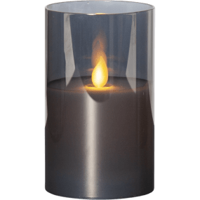 LED Bougie Twinkle Couleur fumée De Star Trading - Grâce à la fonction minuterie, vous pouvez facilement régler quand la lumière doit être allumée : 6 heures allumées, 18 heures éteintes, répétition.