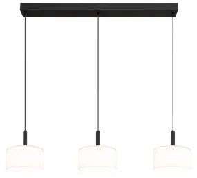 Trenton 96cm Blanc suspension De Globo Lighting - Denna takpendel &auml;r idealisk f&ouml;r matsalar och k&ouml;k, d&auml;r den skapar en inbjudande atmosf&auml;r och ett stilrent uttryck.
