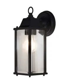Lantern Square M Noir lampe d’extérieur De Ledvance - Lantern Square est une applique murale &eacute;l&eacute;gante au design de lanterne classique qui conf&egrave;re aux fa&ccedil;ades, entr&eacute;es et terrasses une touche intemporelle et &eacute;l&eacute;gante.