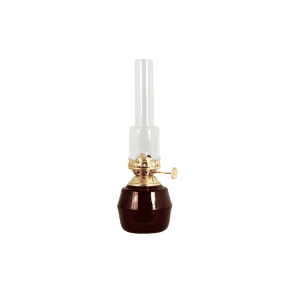 Kerosene Lamp Majken Small ROUGE De Strömshaga - Lampe à pétrole en verre teinté bordeaux, créant une belle teinte tout en conservant une surface transparente.