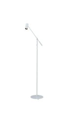 Concord Blanc lampadaire De Aneta Lighting - La tête de la lampe et le bras sont tous deux réglables, ce qui vous permet de diriger facilement la lumière où vous le souhaitez.
