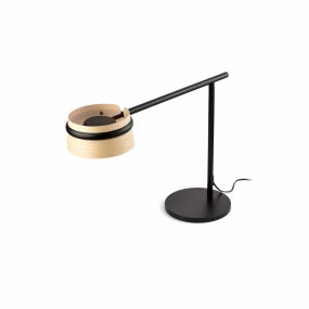 Loop 65cm Bois De Faro Barcelona - La livraison comprend un c&acirc;ble, un interrupteur tactile et une prise.