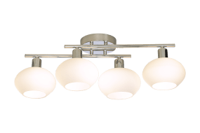 Elba 60cm Chrome lampe de salle de bain De Aneta Lighting - Le plafonnier Elba est le luminaire de salle de bain parfait pour tous ceux qui souhaitent donner &agrave; leur salle de bain une touche moderne.