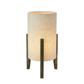 Eruca 40cm Beige lampe de table De Markslöjd - Câble textile noir de 2 m de long avec interrupteur sur le câble et prise murale.