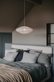 Alba Abat-Jour S/Suspension Ø58 Blanc De Alde & Lind - Alba peut &ecirc;tre utilis&eacute; comme suspension ou plafonnier, selon la lampe avec laquelle vous l'associez.