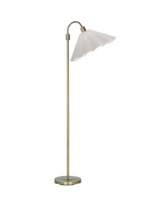 Amy Flex Or lampadaire De PR Home - Sa structure en m&eacute;tal dor&eacute; est dot&eacute;e d'un bras articul&eacute; et d'un interrupteur &agrave; la base pour une utilisation simplifi&eacute;e.