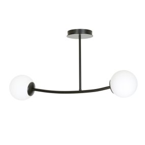 Halldor 80cm Noir plafonnier De Emibig Lighting - Halldor est une s&eacute;rie de plafonniers qui compl&egrave;tent &agrave; la fois les int&eacute;rieurs modernes et classiques.