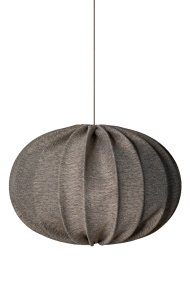 Moon Abat-Jour S/Suspension Ø78 Brun suspension De Alde & Lind - Moon est un abat-jour moderne de forme classique et contemporaine, en tissu gris, qui cr&eacute;e un look vari&eacute;, allum&eacute; comme &eacute;teint.