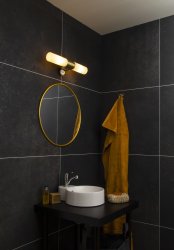 Cosenza 44cm Laiton mat lampe de salle de bain De Aneta Lighting - 