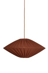 Figo Abat-Jour S/Suspension Ø58 Rouiller suspension De Alde & Lind - Selon la source lumineuse choisie, la couleur peut être rouge ou orange à l'allumage.
