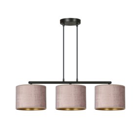 Hilde 72cm Rose suspension De Emibig Lighting - La construction simple et la palette de couleurs &eacute;l&eacute;gante font de Hilde un choix polyvalent qui s'int&egrave;gre dans de nombreuses pi&egrave;ces et styles diff&eacute;rents.