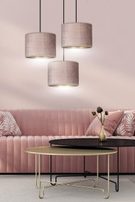 Hilde Ø50 Rose suspension De Emibig Lighting - La construction simple et la palette de couleurs &eacute;l&eacute;gante font de Hilde un choix polyvalent qui s'int&egrave;gre dans de nombreuses pi&egrave;ces et styles diff&eacute;rents.