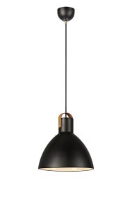 Eagle Ø35 Noir suspension De Markslöjd - Avec un diam&egrave;tre d'abat-jour de 35 cm et un c&acirc;ble textile noir, cette lampe est un compl&eacute;ment parfait aux int&eacute;rieurs modernes.