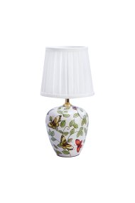 Mansion 33cm Multicolore lampe de table De Markslöjd - Cette charmante lampe de table avec sa base peinte à la main décorée de fleurs et de papillons ajoutera une touche romantique et classique à votre intérieur.