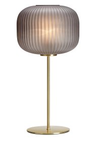 Sober 50cm Couleur fumée lampe de table De Markslöjd - Sober est une lampe de table élégante avec un abat-jour en verre élégant et une base en laiton brossé.
