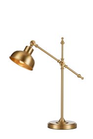 Grimstad 56cm Laiton lampe de bureau De Markslöjd - Parfaite comme lampe de bureau ou lampe de chevet, elle crée une atmosphère romantique et offre un beau contraste avec le bureau ou la table de chevet.