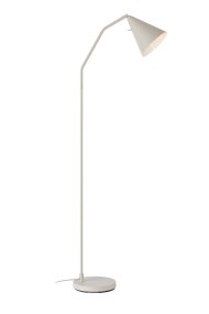 Funil Beige lampadaire De Markslöjd - Un interrupteur discret, intégré à l'arrière de l'abat-jour, permet de régler l'intensité lumineuse de l'éclairage LED intégré sur trois niveaux.