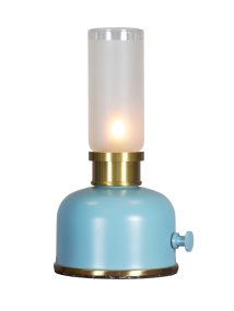 Frida 22cm Bleu portable De PR Home - Elle cr&eacute;e une ambiance chaleureuse et accueillante gr&acirc;ce &agrave; une temp&eacute;rature de couleur d'environ 2&nbsp;200&nbsp;Kelvins et un flux lumineux de 20 &agrave; 40&nbsp;lumens, selon l'intensit&eacute;.