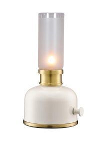 Frida 22cm Blanc portable De PR Home - Elle cr&eacute;e une ambiance chaleureuse et accueillante gr&acirc;ce &agrave; une temp&eacute;rature de couleur d'environ 2&nbsp;000&nbsp;Kelvins et un flux lumineux de 20 &agrave; 40&nbsp;lumens, selon l'intensit&eacute;.