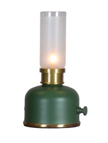Frida 22cm vert foncé portable De PR Home - Elle cr&eacute;e une ambiance chaleureuse et accueillante gr&acirc;ce &agrave; une temp&eacute;rature de couleur d'environ 2&nbsp;000&nbsp;Kelvins et un flux lumineux de 20 &agrave; 40&nbsp;lumens, selon l'intensit&eacute;.