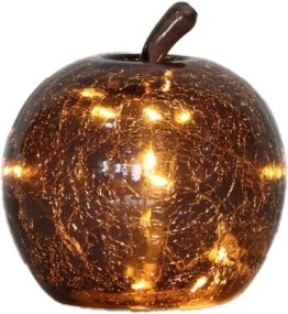 Äpple 22cm Brun lampe de table De Pixie Design - Il est &eacute;quip&eacute; d&#39;une minuterie et d&#39;un variateur pratique &agrave; 5 niveaux pour r&eacute;gler la lumi&egrave;re selon les besoins, ce qui le rend parfait &agrave; la fois comme &eacute;clairage de travail et comme &eacute;clairage de soir&eacute;e chaleureux.