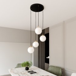 Royal Ø40 Noir suspension De Emibig Lighting - Royal est une série de plafonniers minimalistes qui s'intègrent parfaitement dans les maisons modernes.
