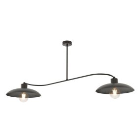Foster 100cm Noir plafonnier De Emibig Lighting - La série complète les intérieurs de style industriel de manière élégante et de bon goût.