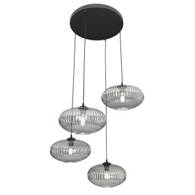 Coco Ø70 Couleur fumée De Emibig Lighting - Les &eacute;l&eacute;gants abat-jour en verre fum&eacute; &eacute;mettent une lumi&egrave;re chaleureuse qui conf&egrave;re &agrave; la pi&egrave;ce une atmosph&egrave;re l&eacute;g&egrave;re et douce.