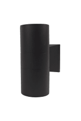 Helio Noir lampe d’extérieur De Aneta Lighting - Applique murale en fonte d&#39;aluminium avec rev&ecirc;tement en poudre.