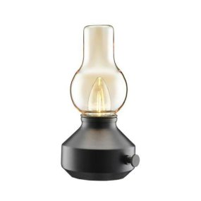 Glimt 20cm Noir portable De PR Home - Remarque&nbsp;: pour une dur&eacute;e de vie prolong&eacute;e, il est conseill&eacute; de charger la lampe et de la ranger &agrave; l&#39;int&eacute;rieur.