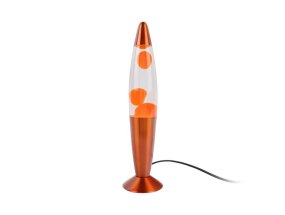 Rocket 35cm Orange De Leitmotiv - Elle est fournie avec un câble noir de 1,65 m, un interrupteur et une prise.