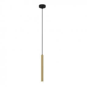Yoru 30cm Or suspension De Hallbergs - La tige élégante mesure 30 cm de long et est finie en or, la source lumineuse est placée en bas à l'intérieur, ce qui fait que la lumière se propage vers le bas en un faisceau fin.
