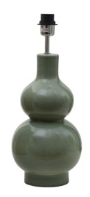 Verdi 50cm Vert pied de lampe De Hallbergs - La base de la lampe Verdi a une belle base de forme organique dans un design doux en forme de poire.