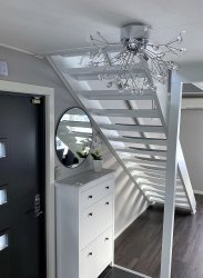 Viva Ø57 Chrome plafonnier De Aneta Lighting - VIVA, magnifique plafonnier en chrome à l'aspect luxueux.