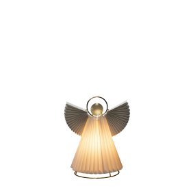 Ange En Papier 26cm Blanc De Konstsmide - D'une hauteur de 26 cm, cet ange est une ravissante d&eacute;coration de No&euml;l pour une table d'appoint, une fen&ecirc;tre ou un bureau.