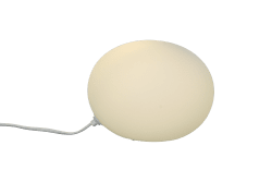 Globus 14cm Opale lampe de table De Aneta Lighting - Lampe de table Globe en verre blanc opale avec une source lumineuse à l'intérieur de la sphère en verre, qui fournit une lumière décorative et chaleureuse.