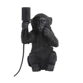 Monkey 34cm Noir lampe de table De Light & Living - Laissez votre maison s'illuminer avec son design unique et charmant !