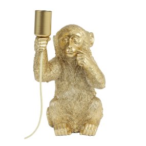 Monkey 34cm Or lampe de table De Light & Living - Laissez votre maison s'illuminer avec son design unique et charmant !